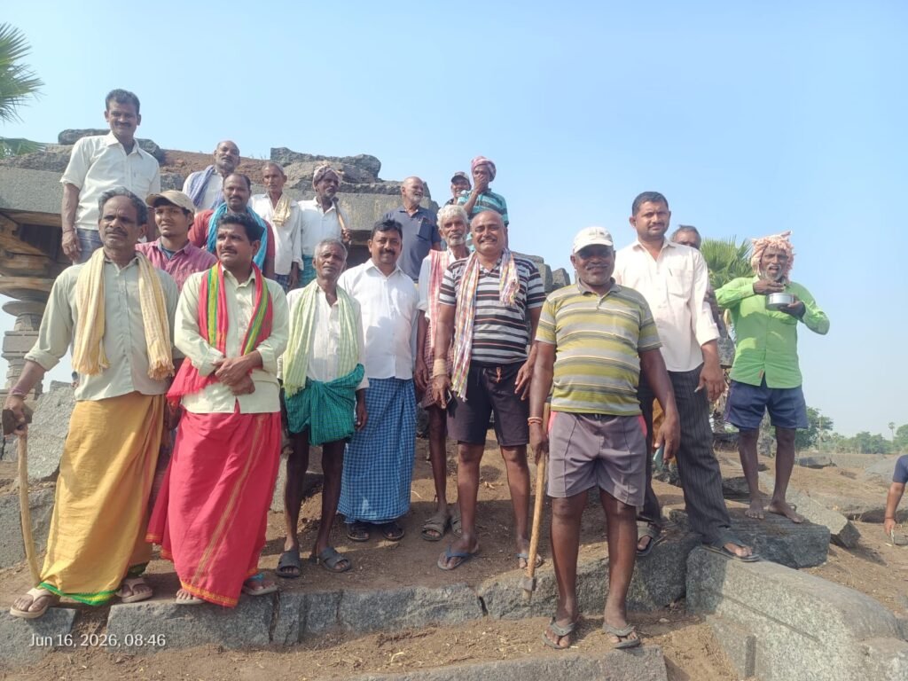 శనిగరం శివారులో 700 ఏళ్ల నాటి చారిత్రక శివాలయం పునరుద్ధరణ పనులు ప్రారంభం