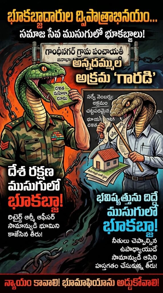 భూకబ్జాదారుల ద్విపాత్రాభినయం?